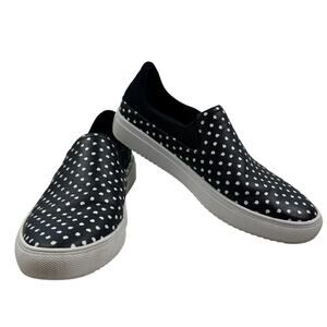 Mark Nasson Leather Artsy Classic Polka Dot Slip On Sneakers Women's Size 7